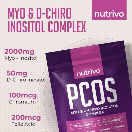 Myo Inositol & D-Chiro Inositol – 120 Capsules | PCOS Support Supplement