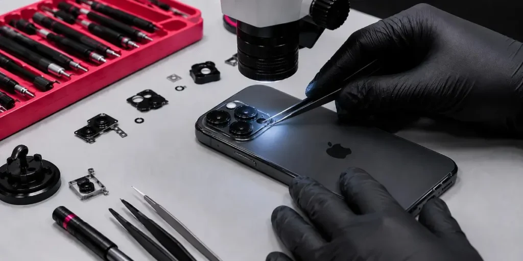 iPhone Camera Lens Inspection.