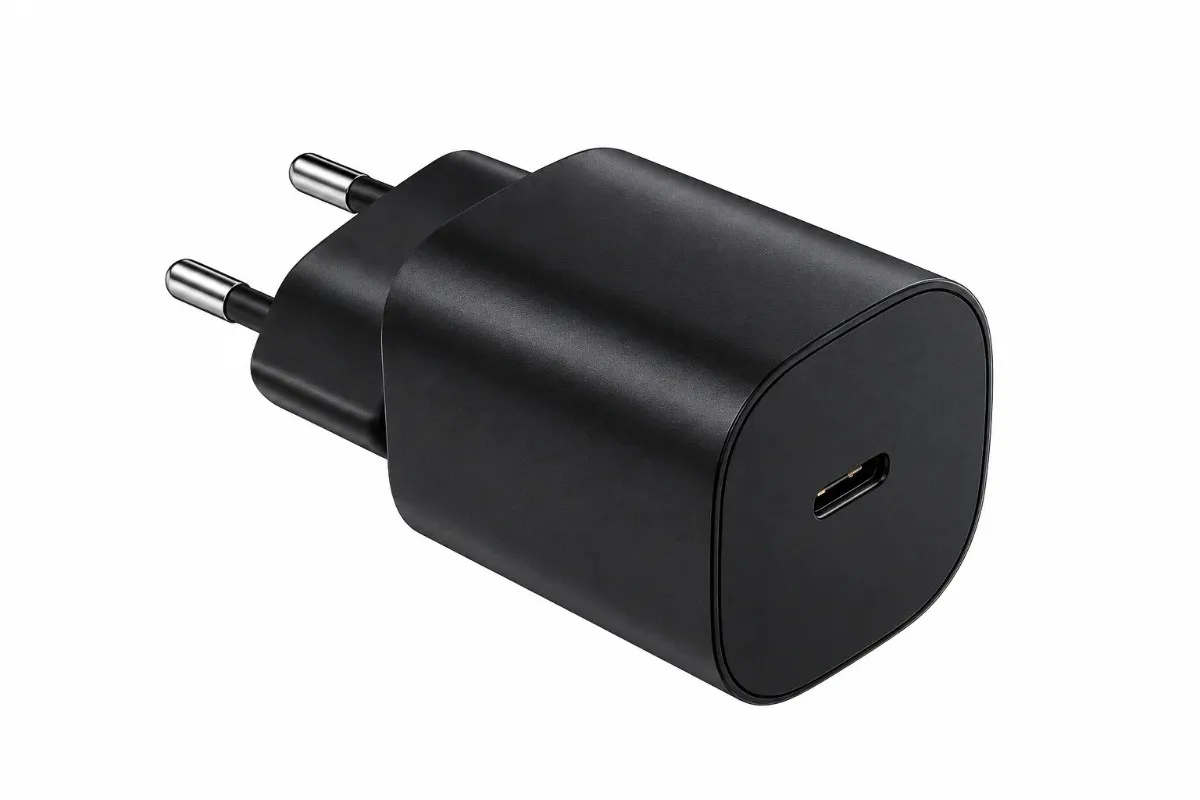 black USB-C fast charging wall adapter wireless-earbuds-with -charging-case-Accessories