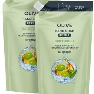 by Amazon Olive Hand Soap Refill, 2 x 1000ml